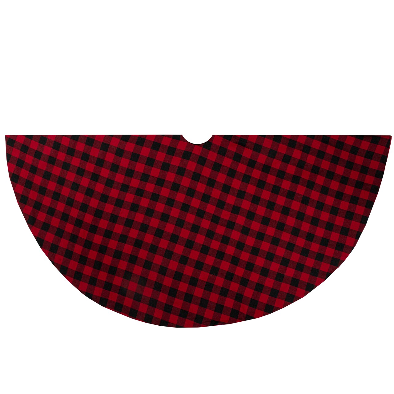 Northlight 48" Red and Black Buffalo Plaid Christmas Tree Skirt